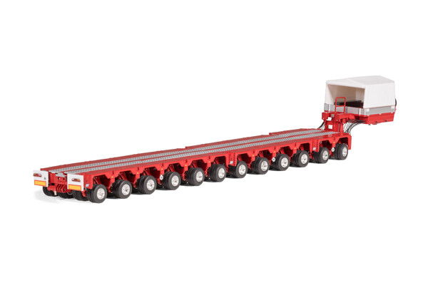 ZT09377 - Drake - Zubehör -  Scheuerel Intercombi 12 achs Tieflader   rot